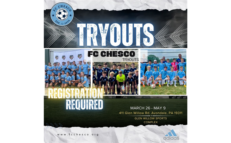 FC Chesco Tryouts - Register Now!